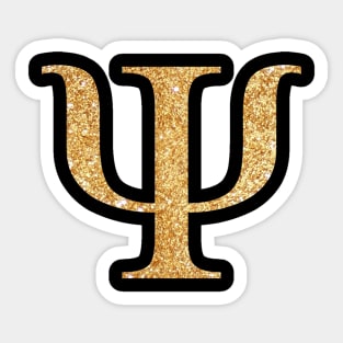 Golden Psi Sticker